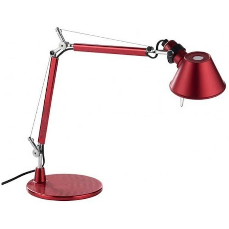 Tolomeo Micro Tischlampe, Eloxiert Rot