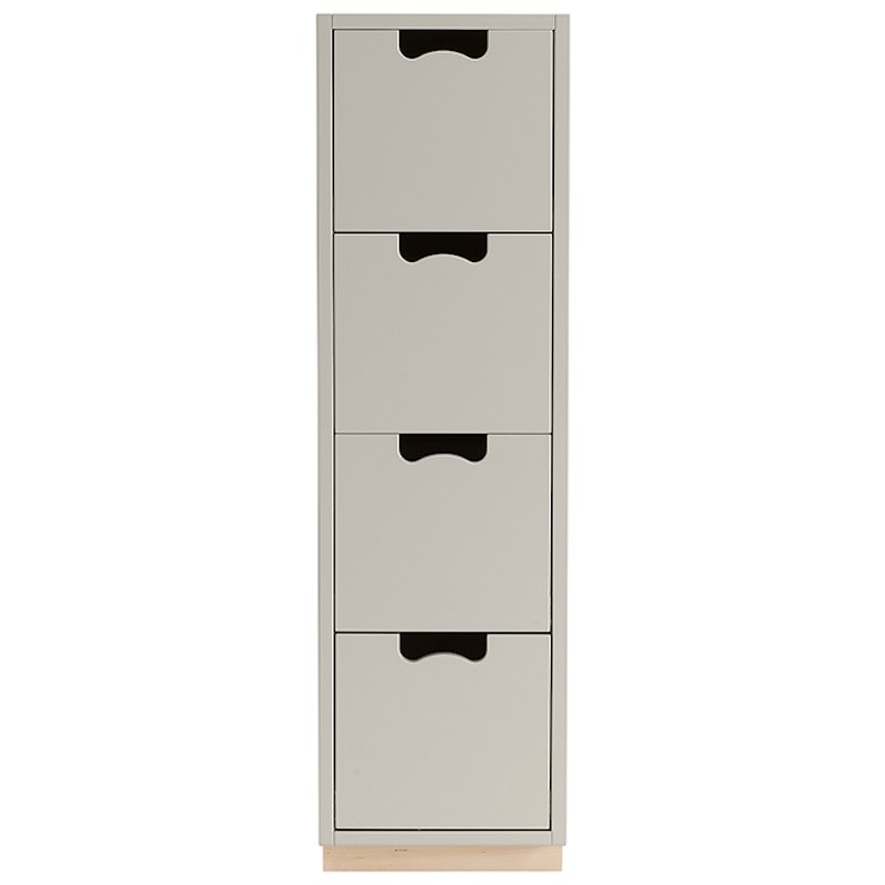 Snö J4 Chest Of Drawers Light Grey, Base Oak