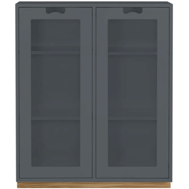 Snow E Glasvitrine 30 cm, Storm Grey