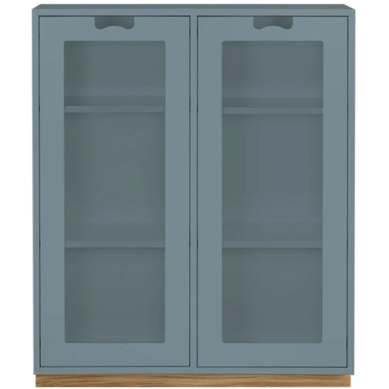 Snow E Glasvitrine 30 cm, Nordic Blue