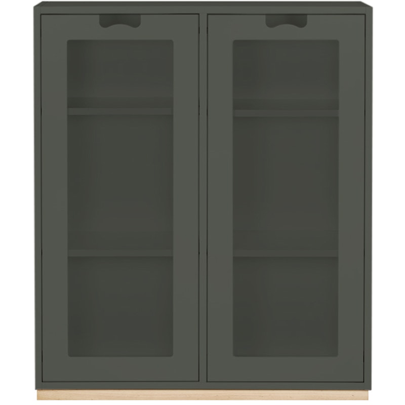 Snow E Glasvitrine 42 cm, Green Khaki