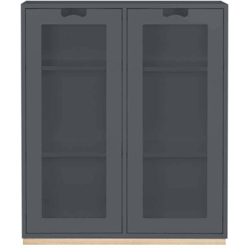 Snow E Glasvitrine 42 cm, Storm Grey