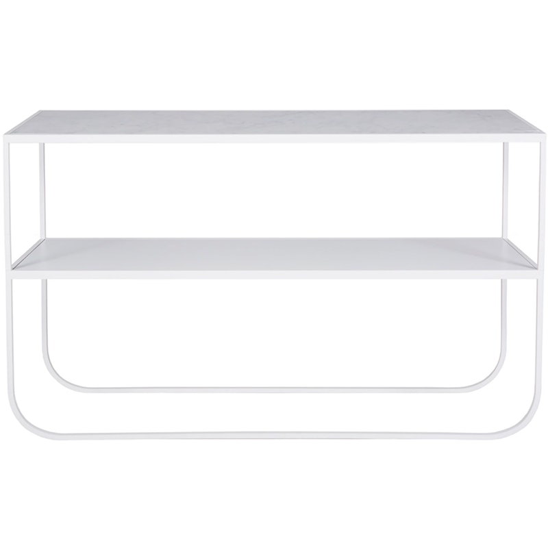 Tati Console 120 Carrara Marble White