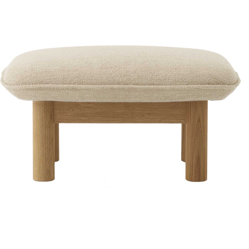 Brasilia Ottoman Eiche Natur, Bouclé 02 Beige