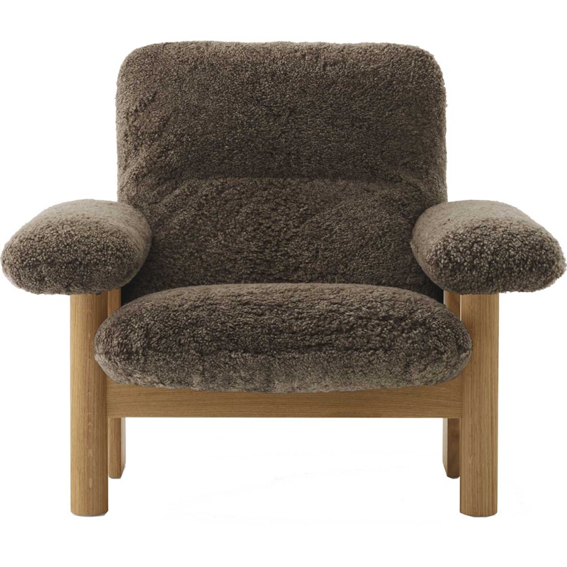 Brasilia Sessel Eiche Natur, Sheepskin Root