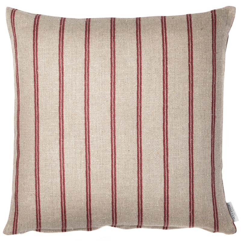 Linåker Kissenbezug 43x43 cm, Rot / Natur