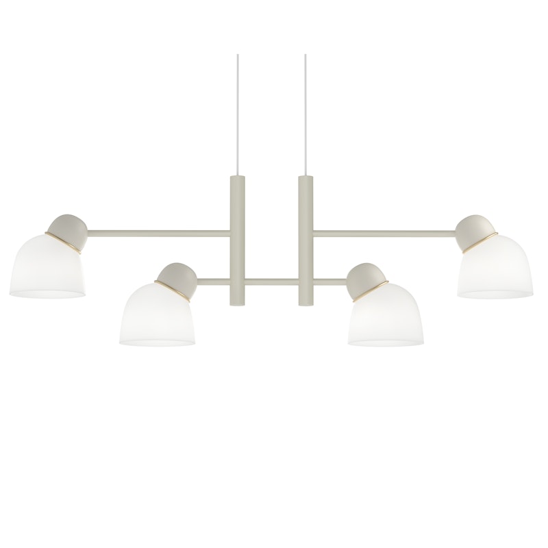 Bird Hängelampe Linear 119 cm, Opal / Sand