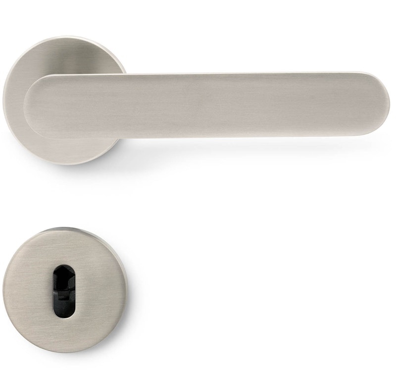 Vibe Plain Türgriff Mit Schlüsselschild, Edelstahl