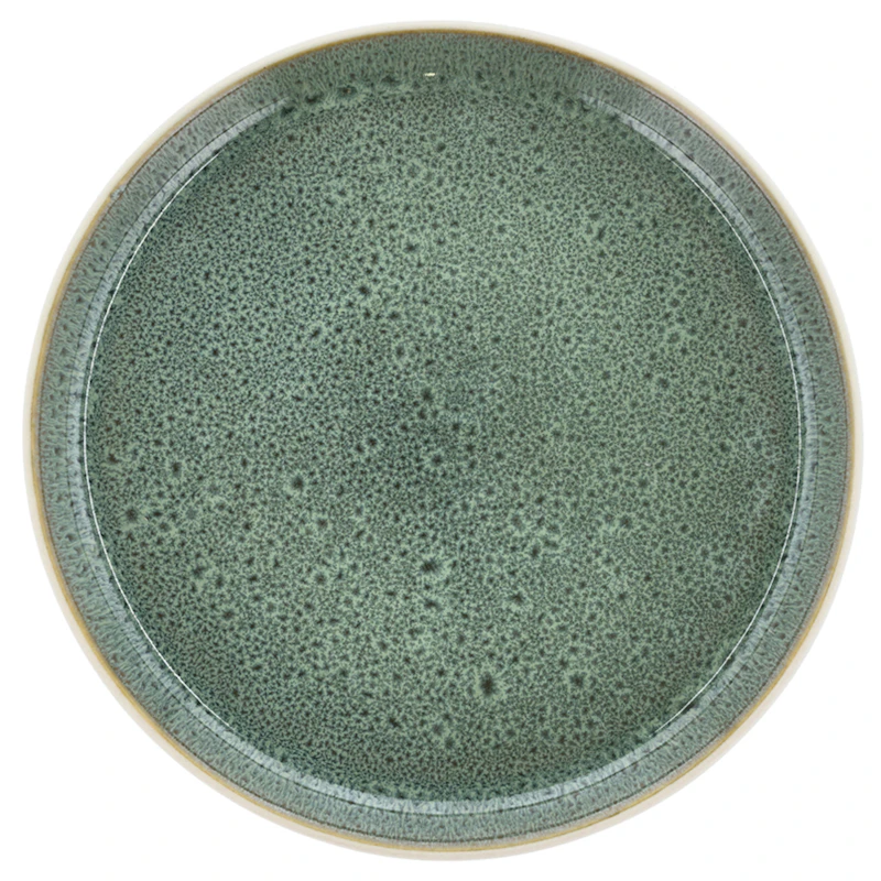 Gastro Teller Ø21 cm, Grün / Weiß