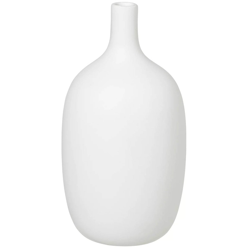 Ceola Vase Keramik 21 cm, Weiß