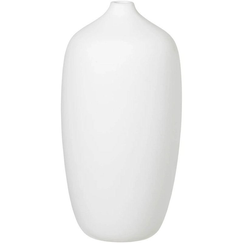 Ceola Vase Keramik 25 cm, Weiß