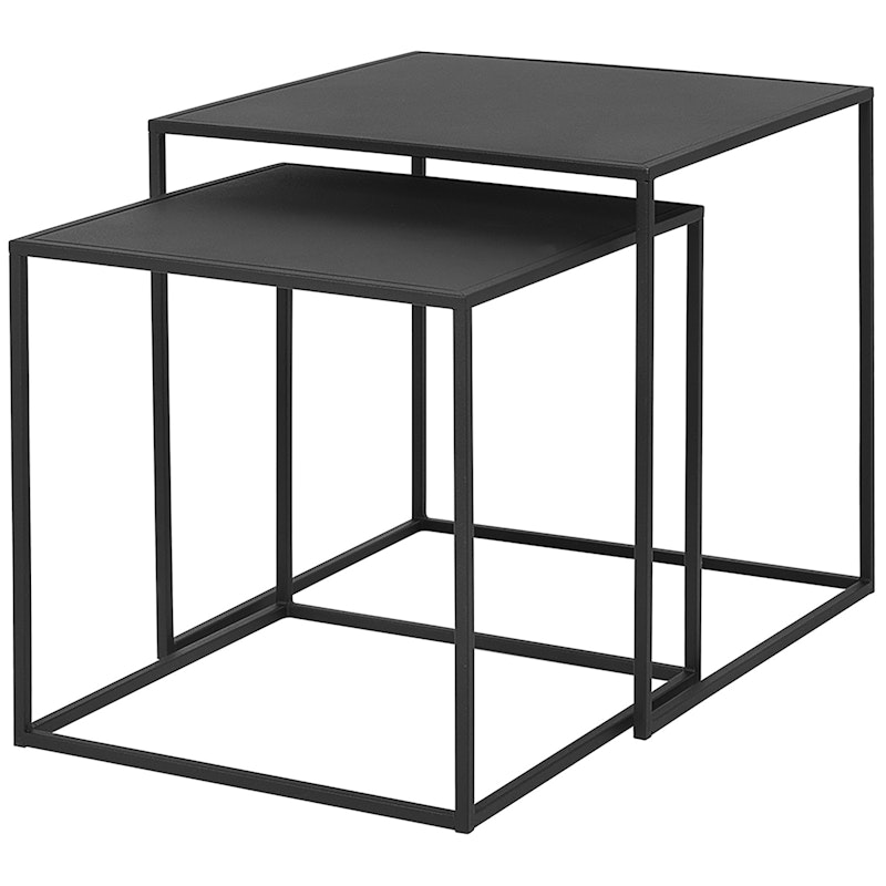 Fera-Tisch 2-er Set, Schwarz