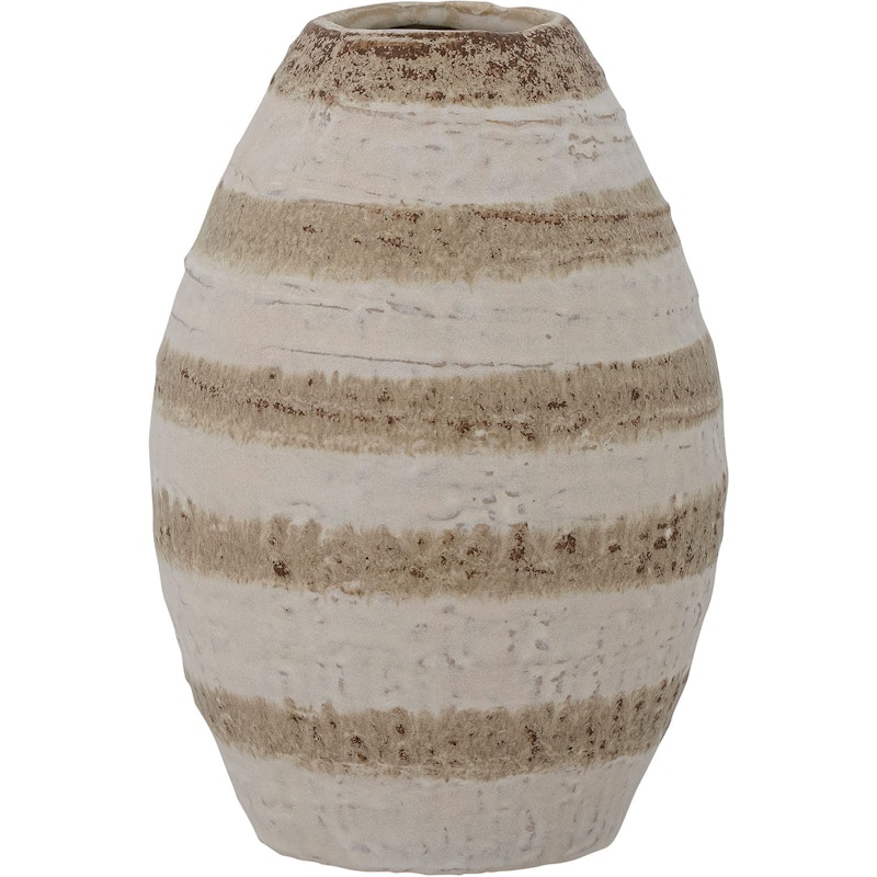 Charlen Vase Steingut H17 cm, Natur
