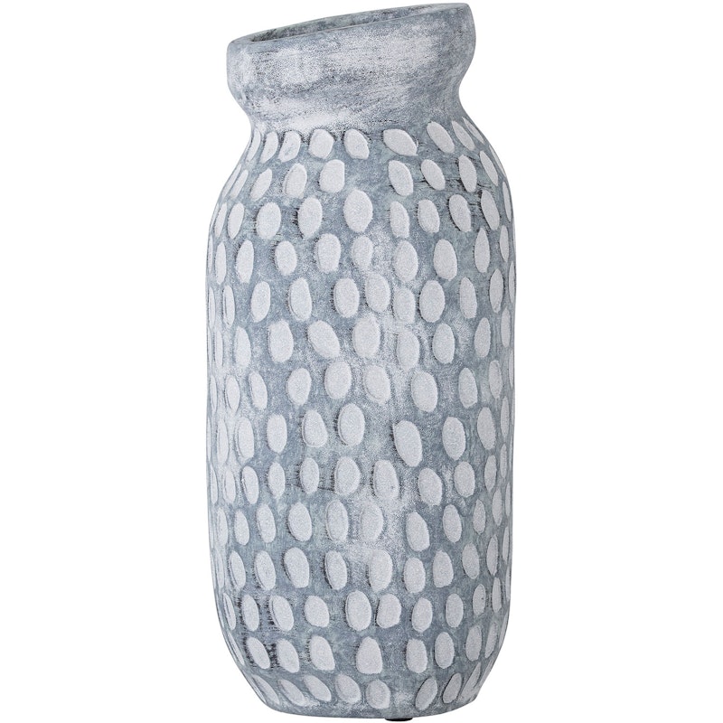Jac Dekorative Vase Keramik H30 cm, Blaugrau