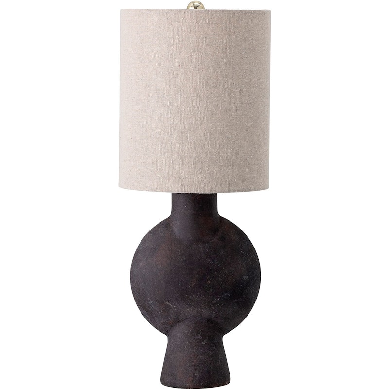 Terrakotta Tischlampe, Braun