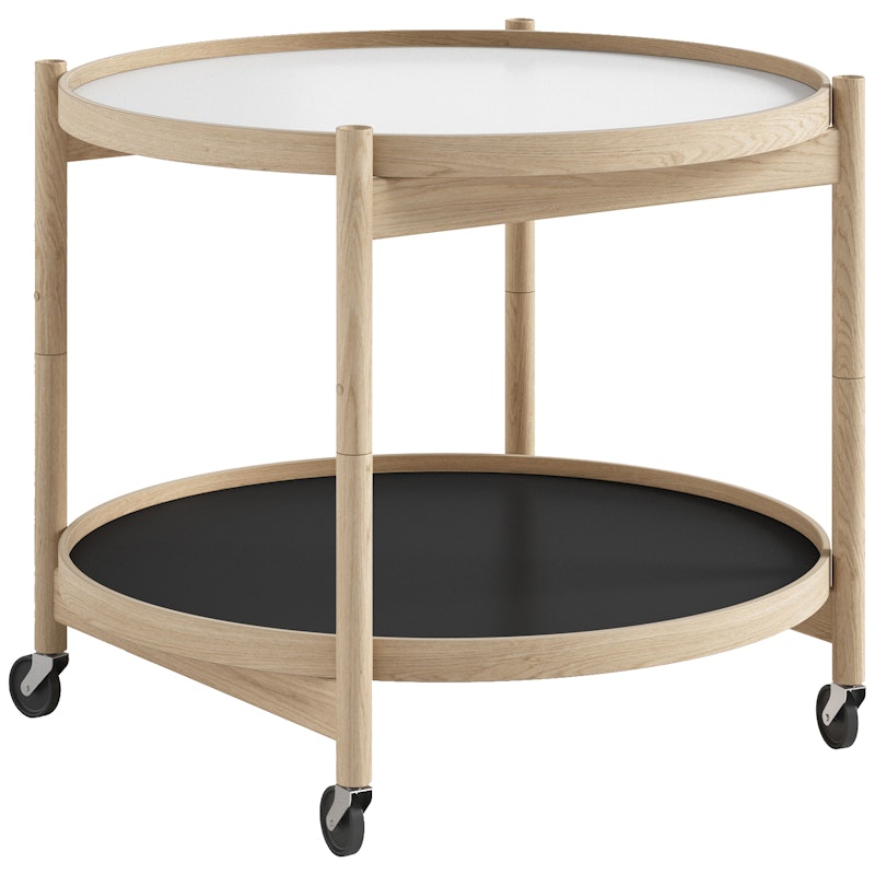 Bølling Tabletttisch Ø60 cm, Unbehandelte Eiche / Basis