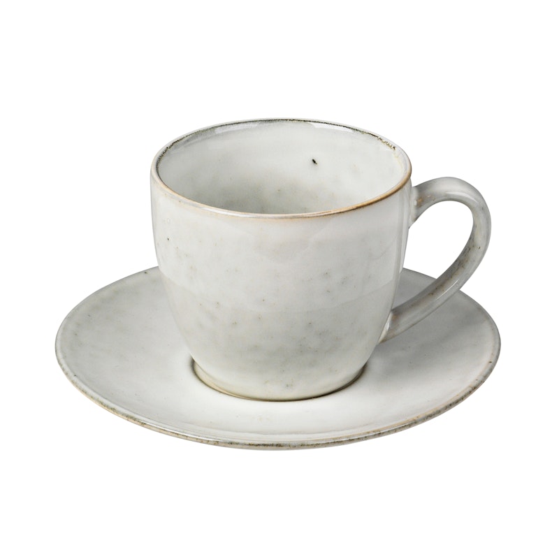 Nordic Sand Tasse Mit Untertasse, 15 cl/Sand