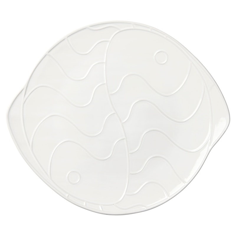 Pesce Teller Weiß, 30,6x34,6 cm