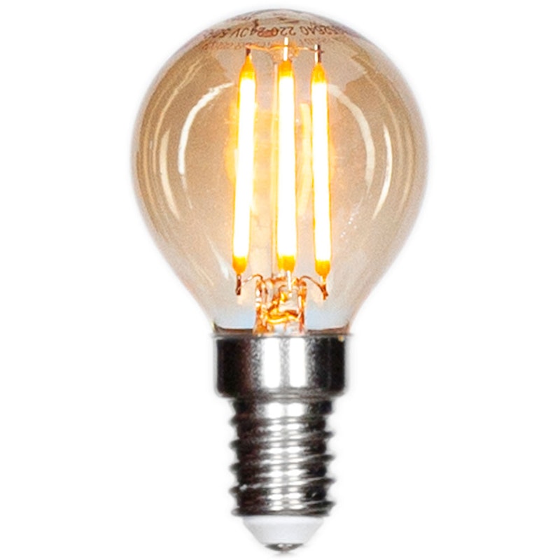 LED E14 dimmable 4W 2000K 200lm 45 mm, Amber