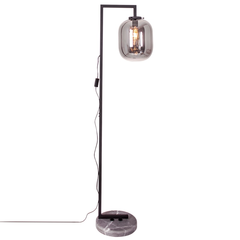 Leola Stehlampe H150 cm, Rauchgrau