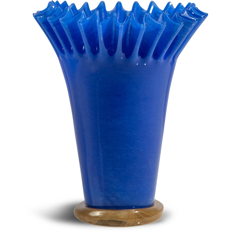 Lori Vase 21 cm, Blau / Beige