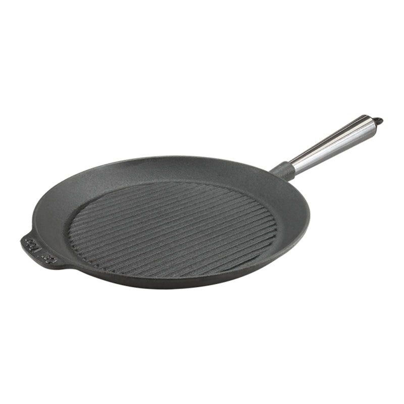 Grillpfanne 28 cm mit Stahlgriff