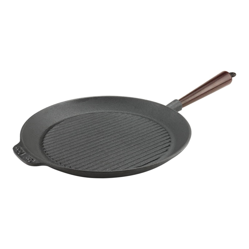 Grillpfanne 28 cm mit Holzgriff