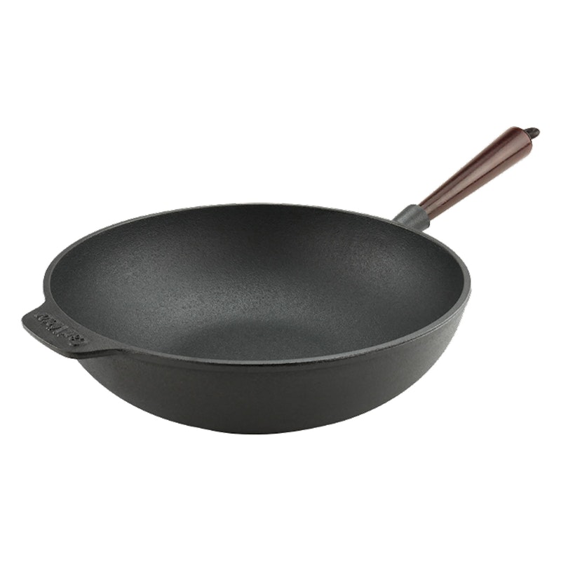 Wok-Pfanne 30 cm mit Holzgriff