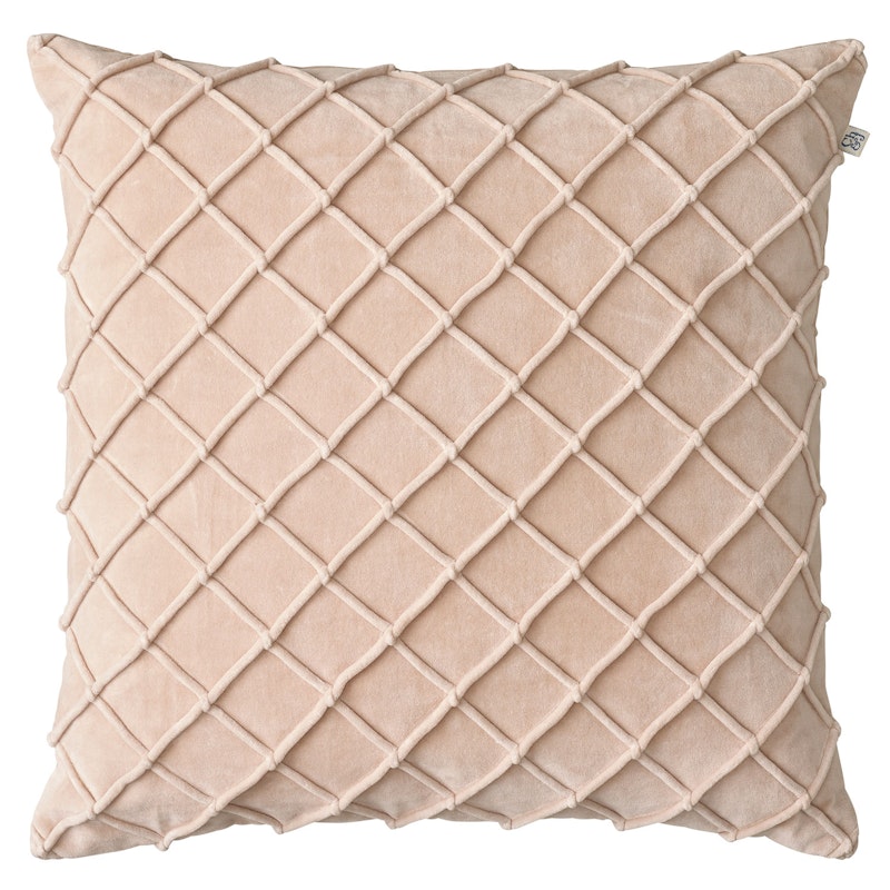 Deva Velvet Cushion Cover 50x50cm, Beige