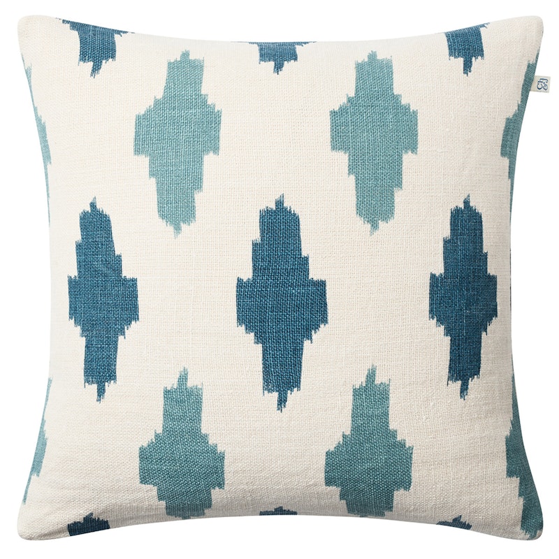 Ikat Agra Kissenbezug 50x50 cm, Heaven Blue/Palace Blue