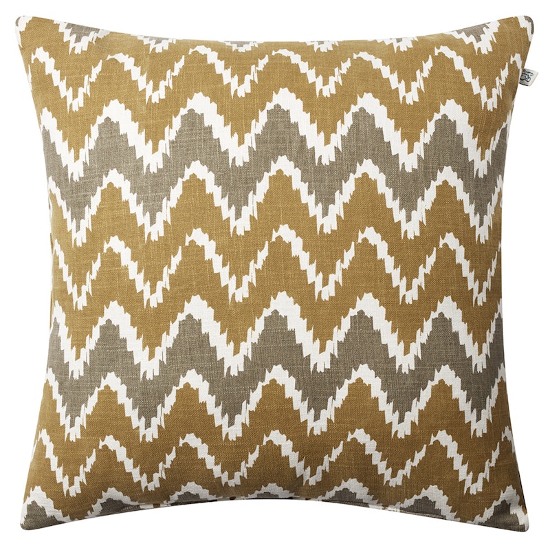 Ikat Bangalore Outdoor-Kissen 50x50 cm, Beige/Shitake