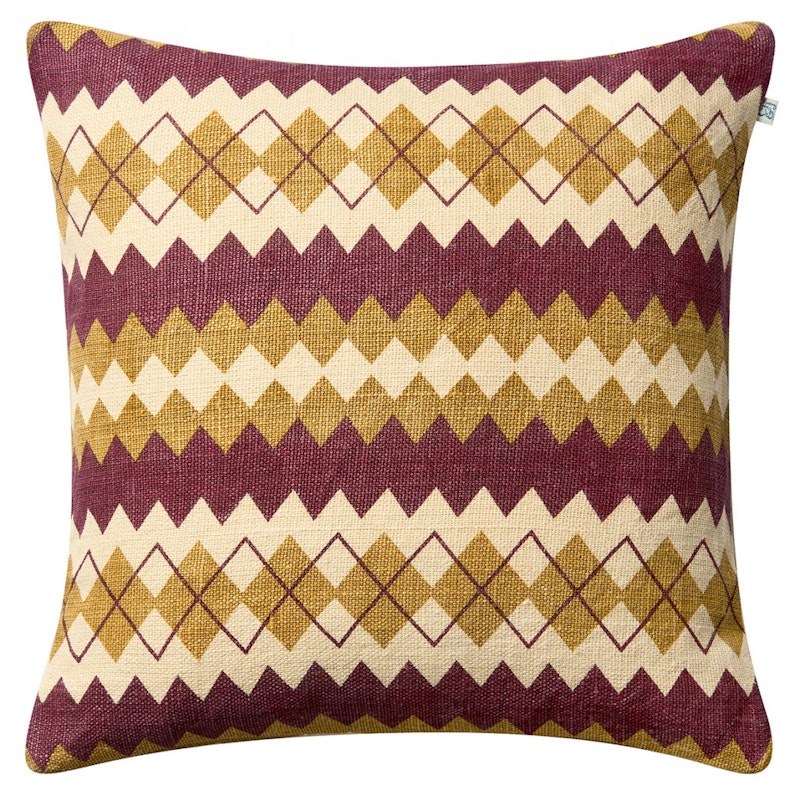 Nisha Kissenbezug 50x50 cm, Masala Yellow / Ruby