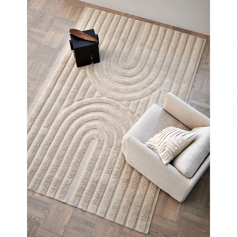 Curve Teppich 200x300 cm, Natural Beige