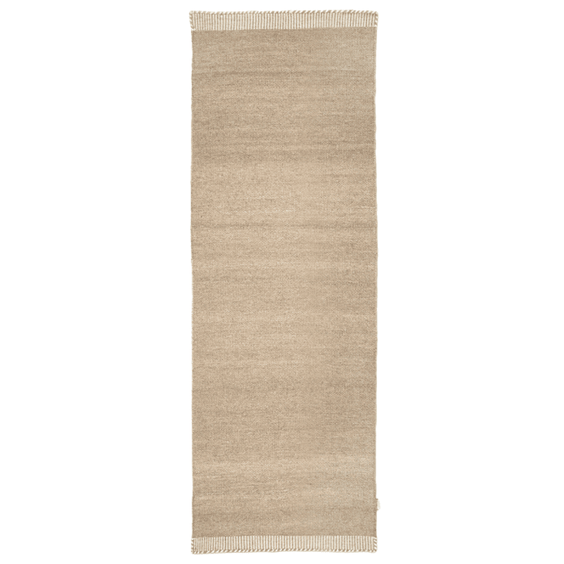 Pure Wollteppich 80x250 cm, Natural Beige