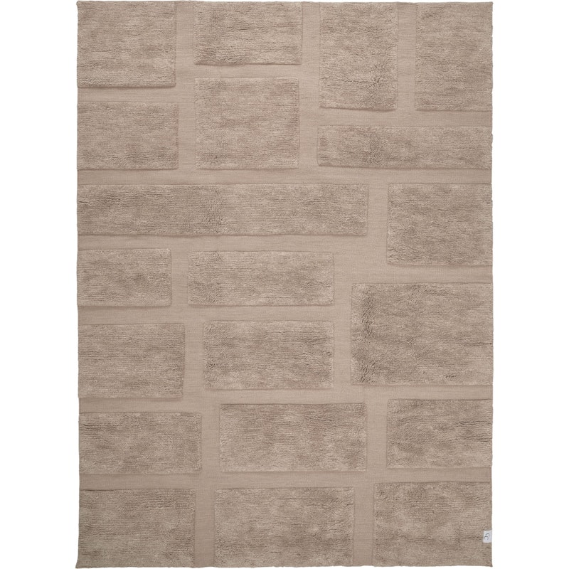 Bricks Teppich 200x300 cm, Beige