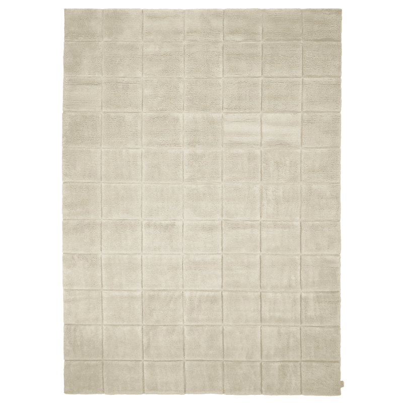 Grid Wollteppich 200x300 cm, Ivory