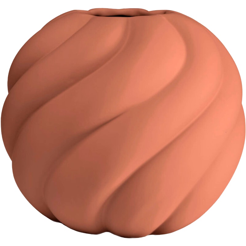 Twist Ball Vase 20 cm, Rot
