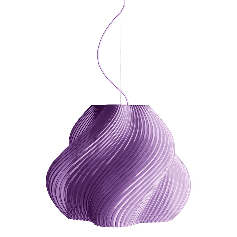 Soft Serve Hängelampe Mega, Chrom / Lavender Sorbet