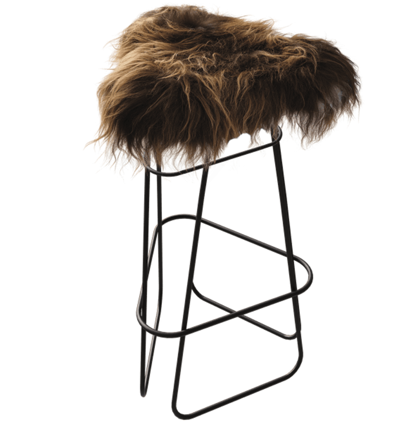 Iceland Barhocker 82 cm, Schwarz / Wild Brown