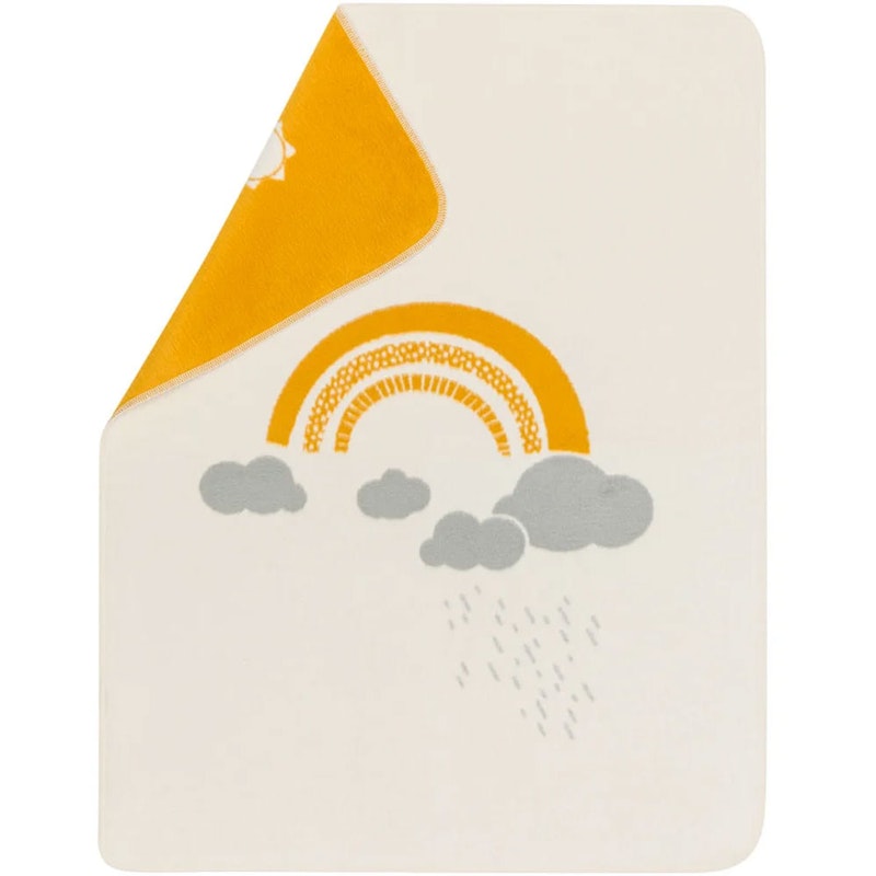 Maja Babydecke 75x100 cm Rainbow, Altweiß