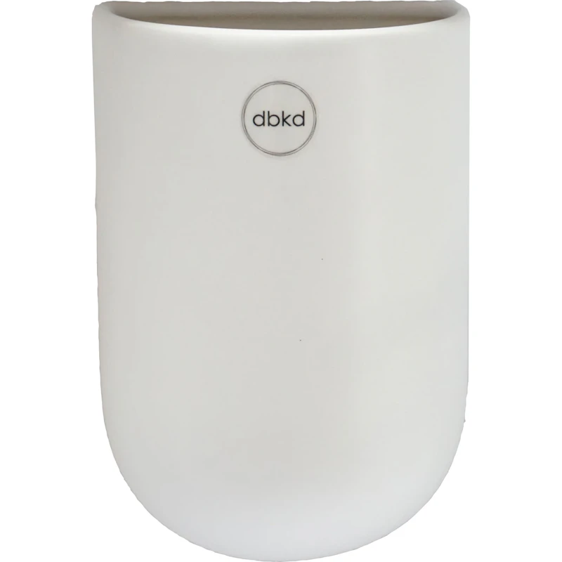 Cut Wall Pot Medium, White Wand-Blumentopf, M Weiß