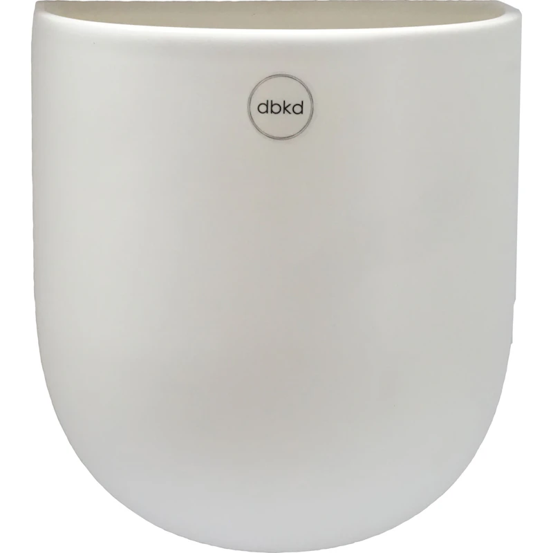 Cut Wall Pot Medium, White Wand-Blumentopf, M Weiß