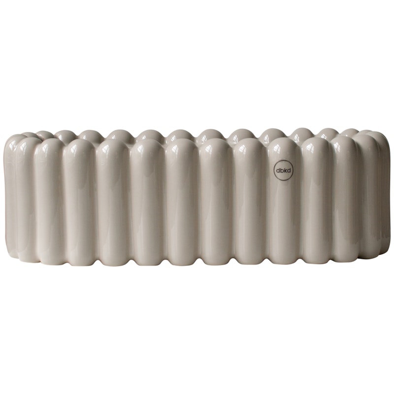 Mist Oval Topf Klein, Taupe