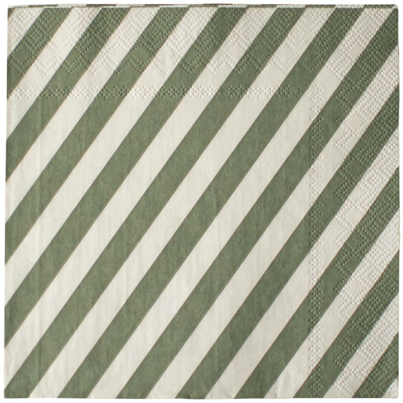 Stripe Servietten 2-er Set, Grün