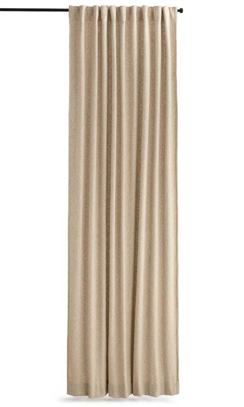 Amy Vorhang Sand 2-er Set, 140x250 cm