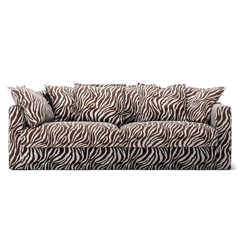 Bezug Für Le Grand Air 3-Sitzer-Sofa Chenille, Zebra