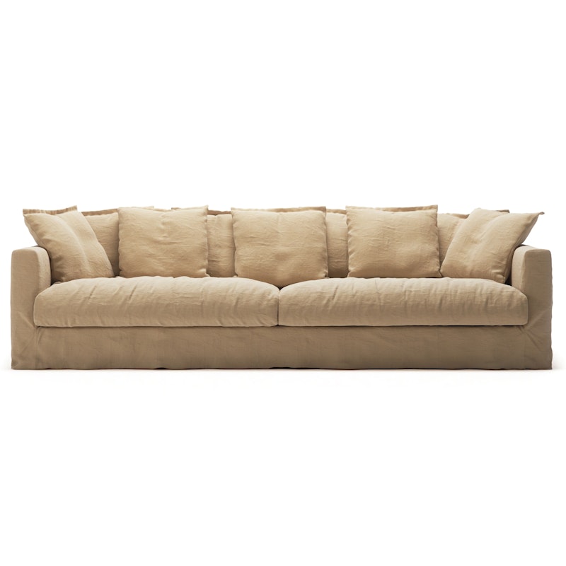 Bezug Für Le Grand Air 4-Sitzer-Sofa Leinen, Desert Sand