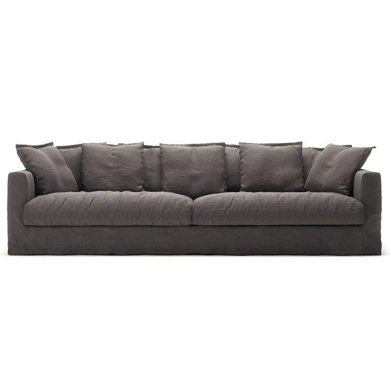 Bezug Für Le Grand Air 4-Sitzer-Sofa Leinen, Smokey Granite