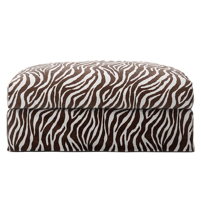 Bezug Für Le Grand Air Fußhocker Chenille, Zebra