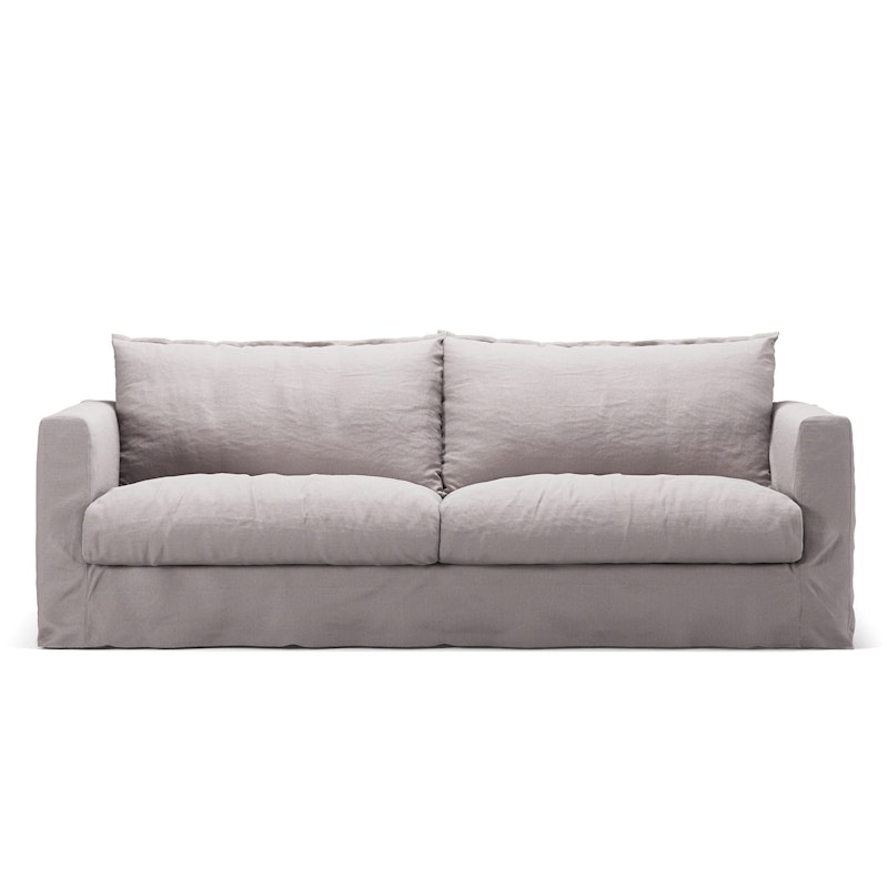Bezug Für Le Grand Air Nou 3-Sitzer-Sofa Leinen, Misty Grey
